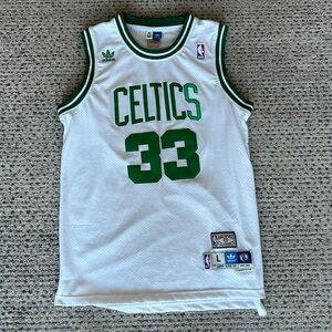 Celtics Hardwood Classic White Adidas Larry Bird Jersey